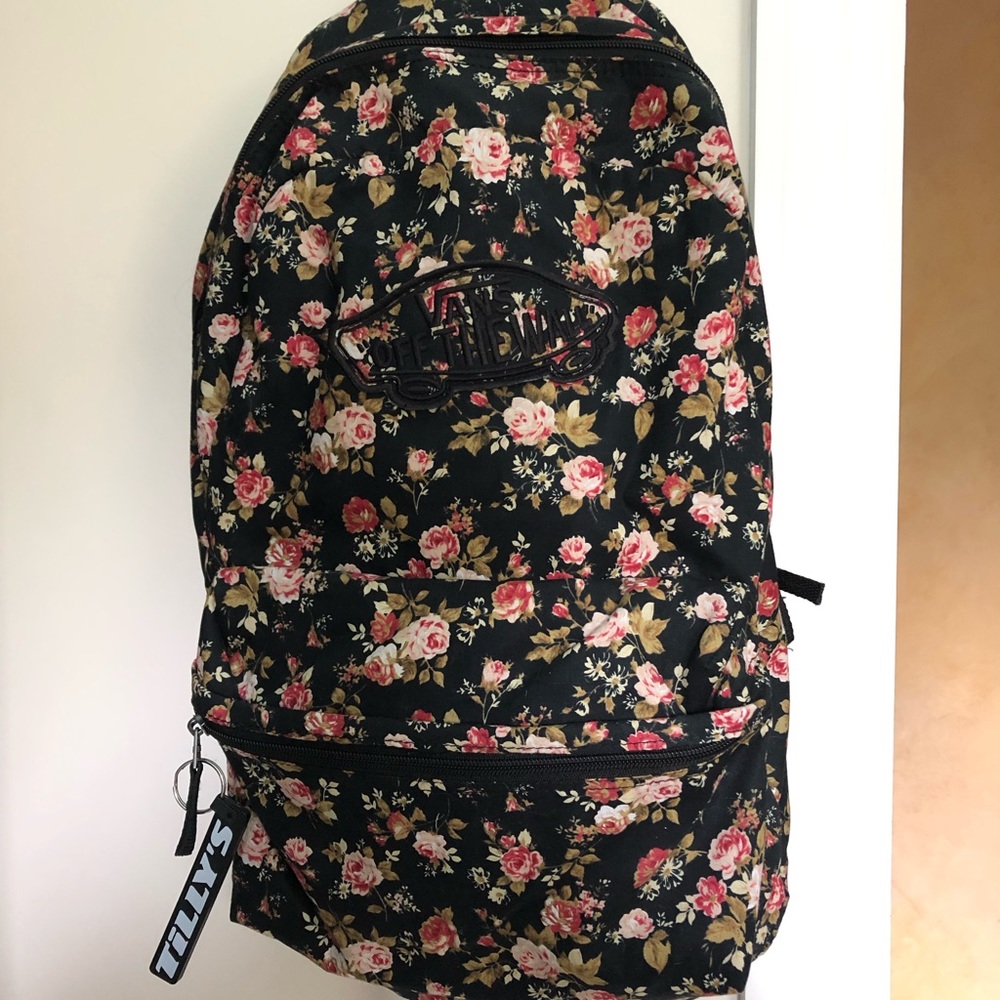 Vans floral backpack NWOT